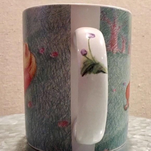 Winnie The Pooh Simply Pooh Big Coffee Mug Cup Colored Pencil Drawn Pooh Piglet - Picture 3 of 6